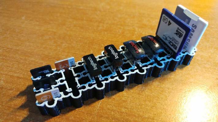 USB - SD - Micro SD - Holder | 3d print model