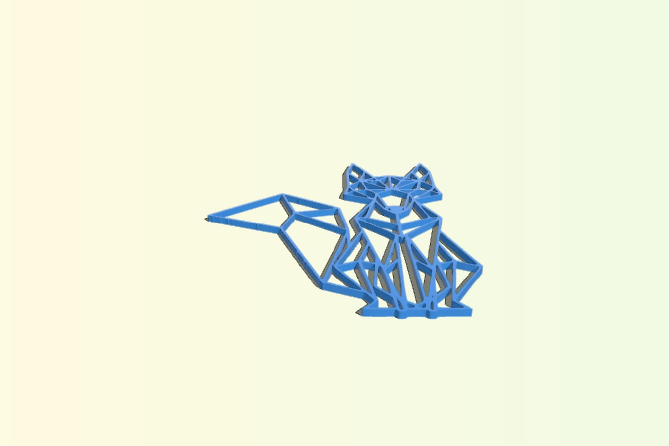 Fox Wall Sculpture 2D