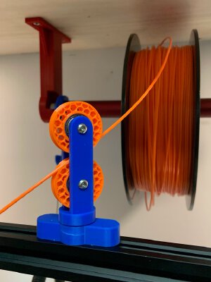Ender 3 Filament Guide-Multi Directional-Dual Wheel | 3d print model