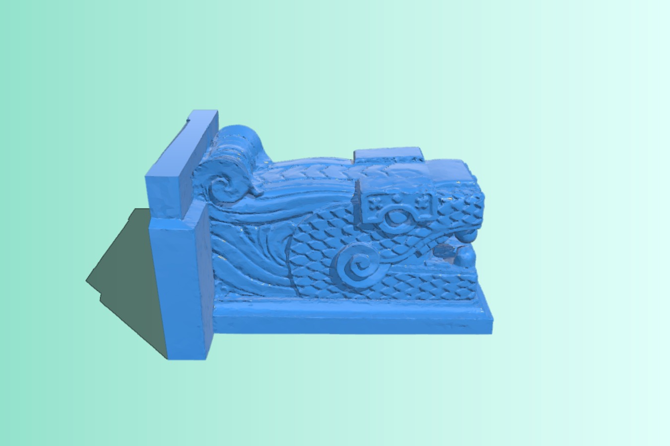 Dragon pillar foot