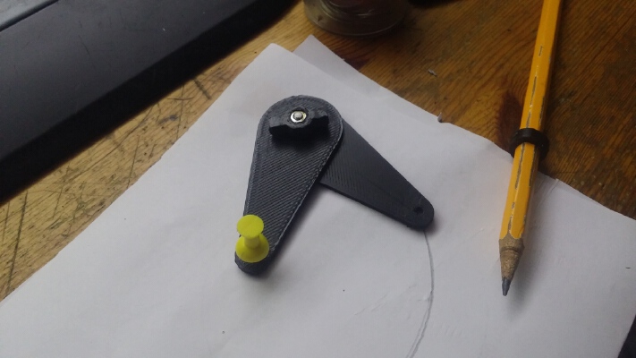 the easiest circle drawer up to 200mm | 3d print model