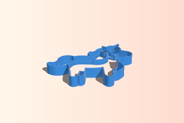 Cookie cutter - Unicorn - Works super easy, great results | 3d print model