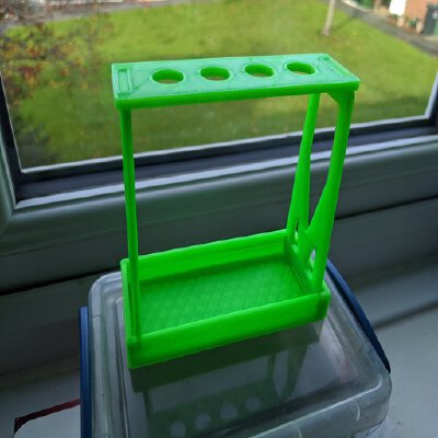 Shock Stand for RC Cars - Folds Away! | 3d print model