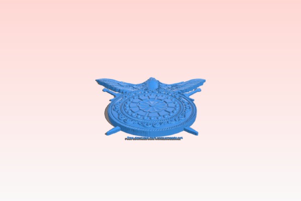 Eagle wall clock | 3d print model