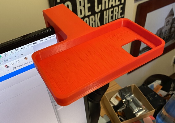iPhone 11 Monitor Desk Mount for overhead Shots | 3d print model