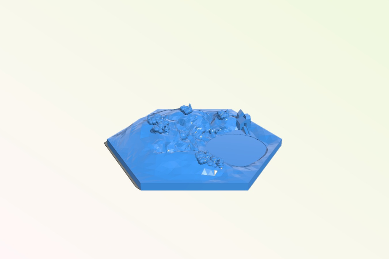Catan gold tile for new magnetic bases
