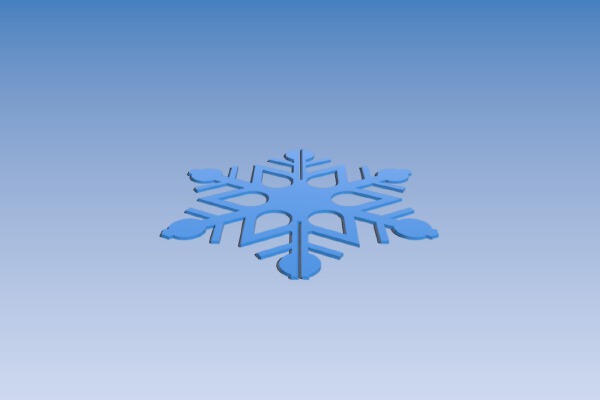 3D Snowflake, Version 3 | 3d print model