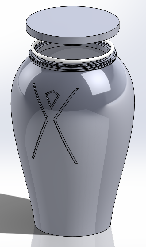 Burning Man Urn