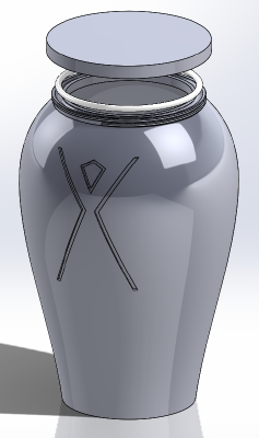 Burning Man Urn | 3d print model