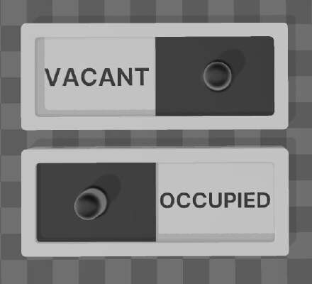 Vacant _ Occupied Sign | 3d print model