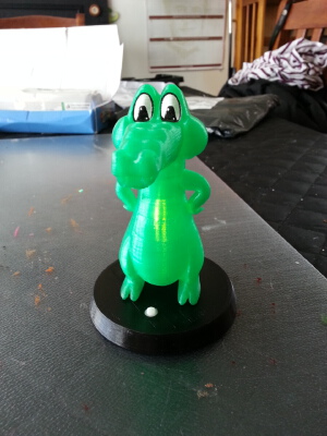 Hollow Cartoon Crocodile | 3d print model