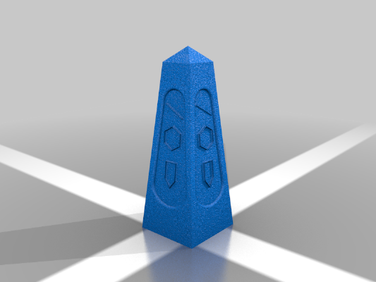 Dark Obelisk for 15_18mm War game | 3d print model