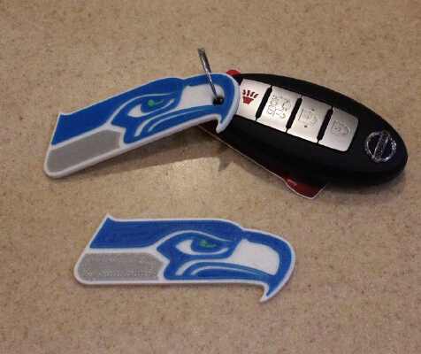 My take on a Seahawks Keychain | 3d print model