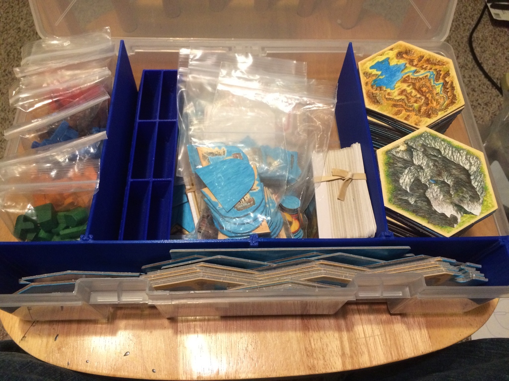 Dividers for Custom Settlers of Catan Case