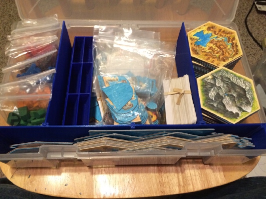 Dividers for Custom Settlers of Catan Case | 3d print model