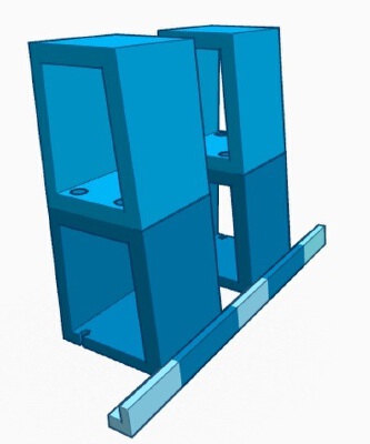 Floor mirror support | 3d print model