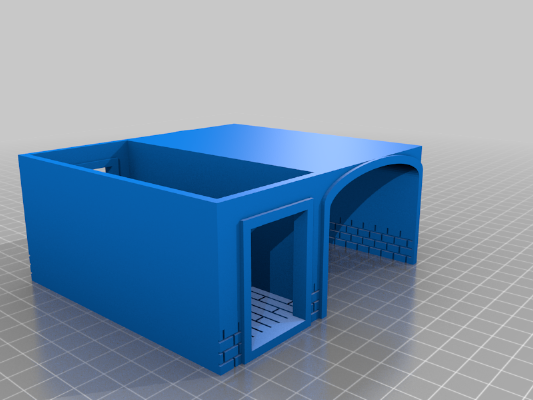 Terraced House with Courtyard Entrance | 3d print model
