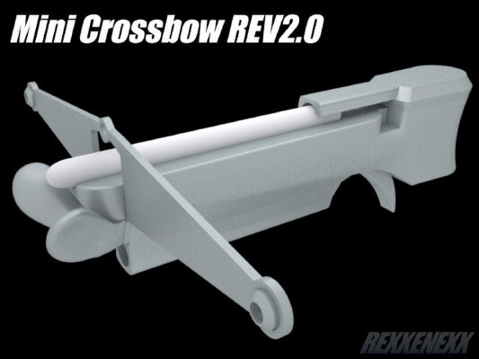 Mini Toy Crossbow Rev 2.0 | 3d print model