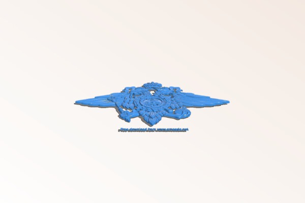 Coat of arms of the Ministry of Internal Affairs | 3d print model