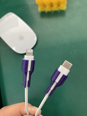 Lightning to USB C cable protector | 3d print model