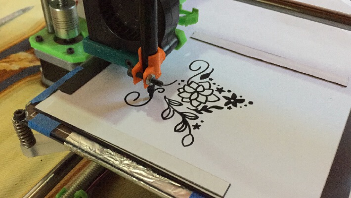 Prusa i3 Simple Pen Holder Plotter | 3d print model