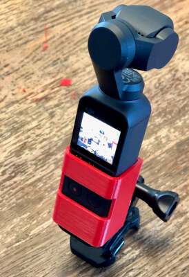 DJI Osmo Pocket GoPro Mount | 3d print model