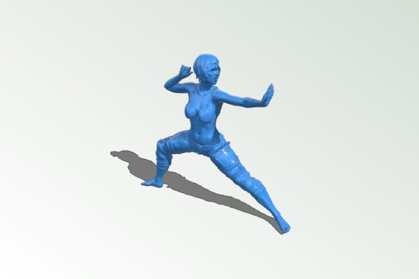 Karate girl | 3d print model