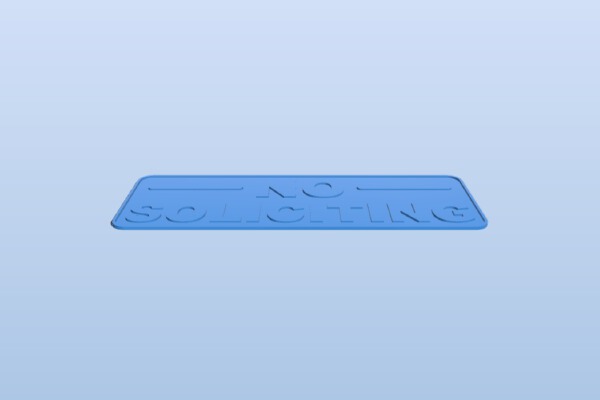 No Soliciting Sign | 3d print model