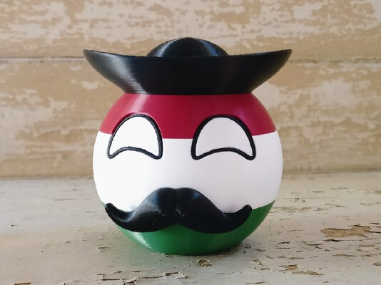 Betyár - Hungaryball | 3d print model
