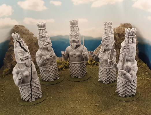 Jungle statue - godess of war | 3d print model