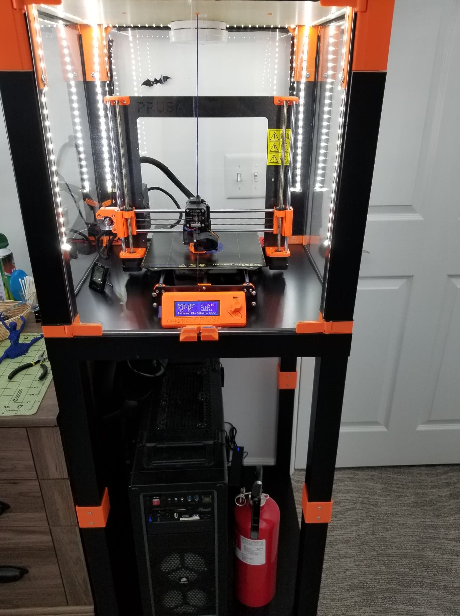 connector for IKEA lack enclosure extension