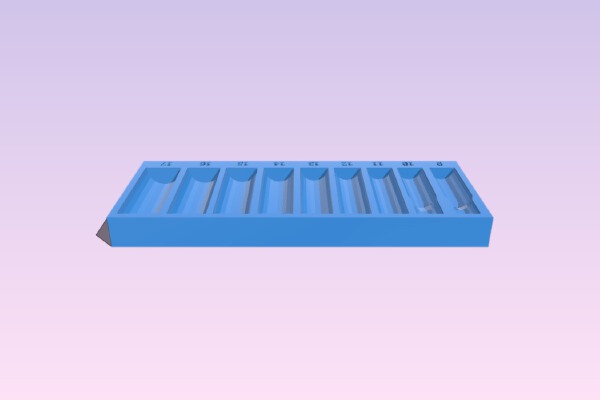 craftsman metric deep-socket organizer tray | 3d print model
