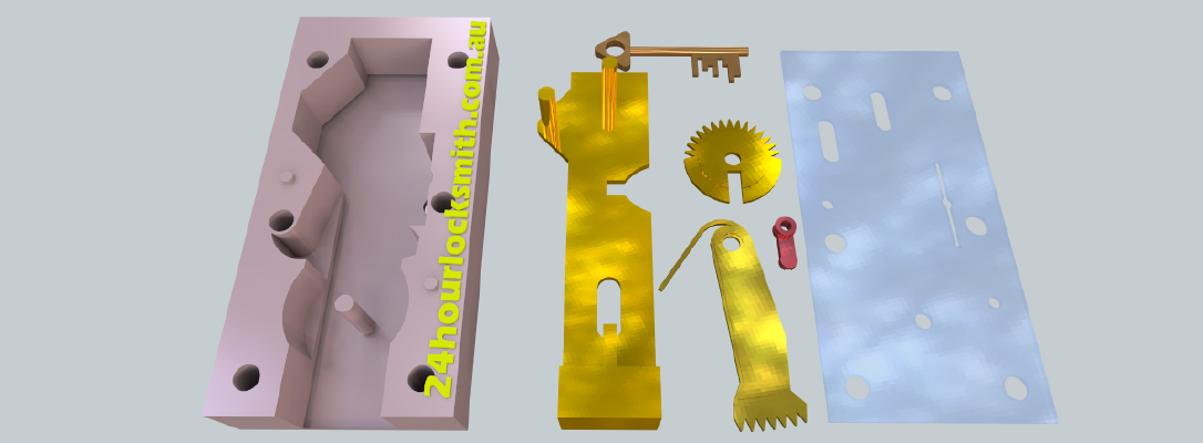 Ratner Key Change Safe Lock | 3d print model