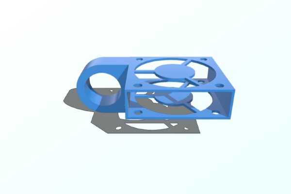 Parametric fan probe bracket | 3d print model