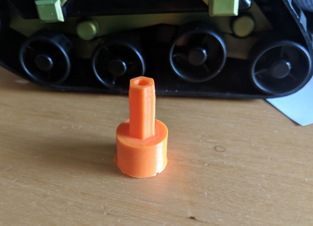 Mattracks adapters for CC-01 and TRX-4 trucks