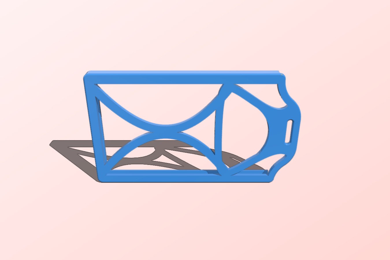 Topology Optimized Badge Holder