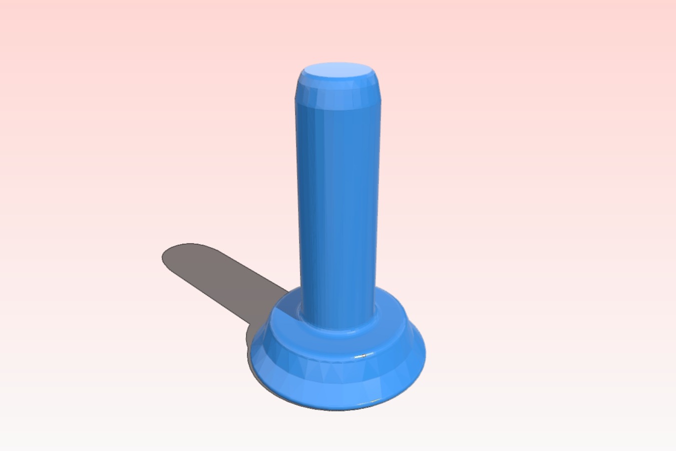 Blanking plug - fits in 9.5mm hole, finger-grippable end