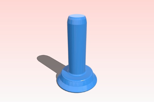 Blanking plug - fits in 9.5mm hole, finger-grippable end | 3d print model