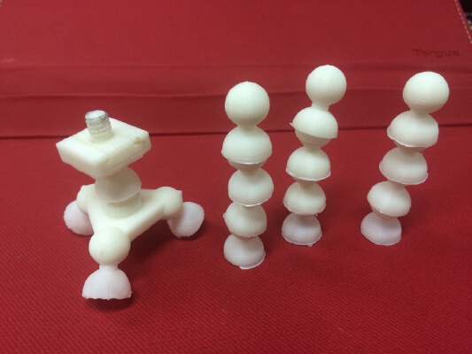 Segmented articulating mini-pod | 3d print model