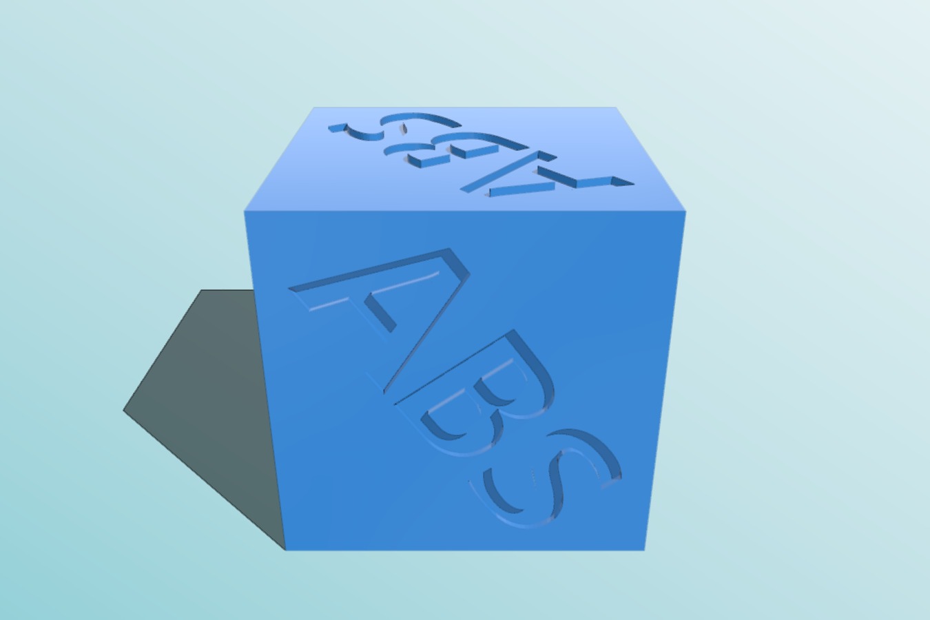20mm ABS test cube