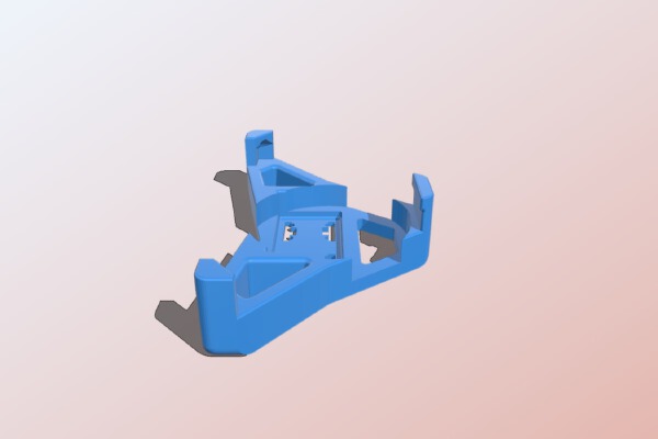 Nexus 5 car holder dock with QI charger recess | 3d print model