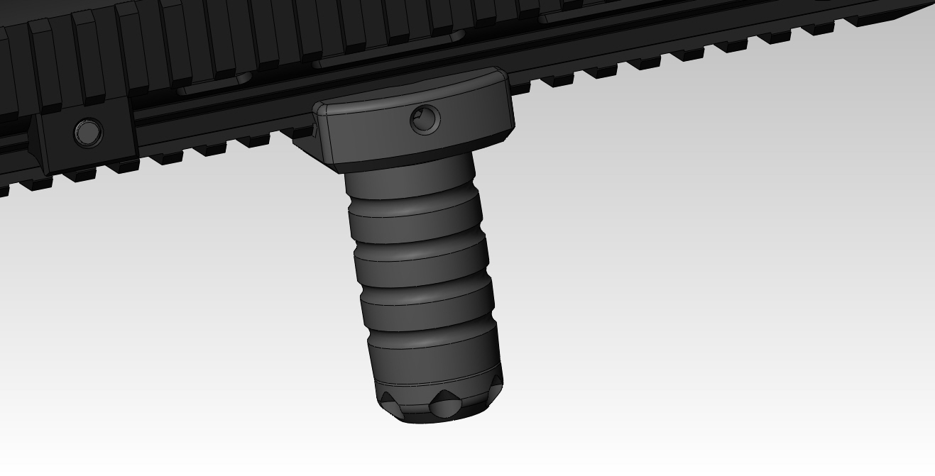 airsoft rail system front grip