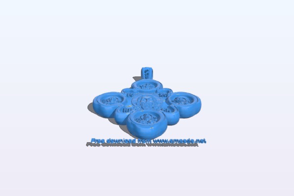 Cross necklace pattern | 3d print model
