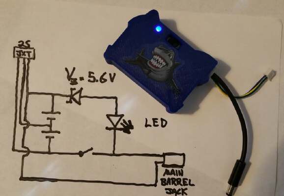 Fat Shark FPV Goggle Battery with ON_OFF Switch and Power Indicator | 3d print model