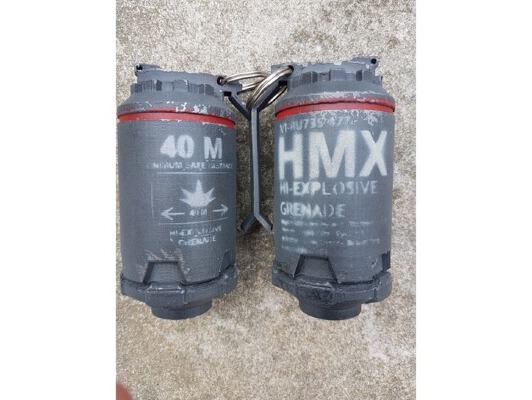 Stencils for Elysium High Ex Grenade Props | 3d print model