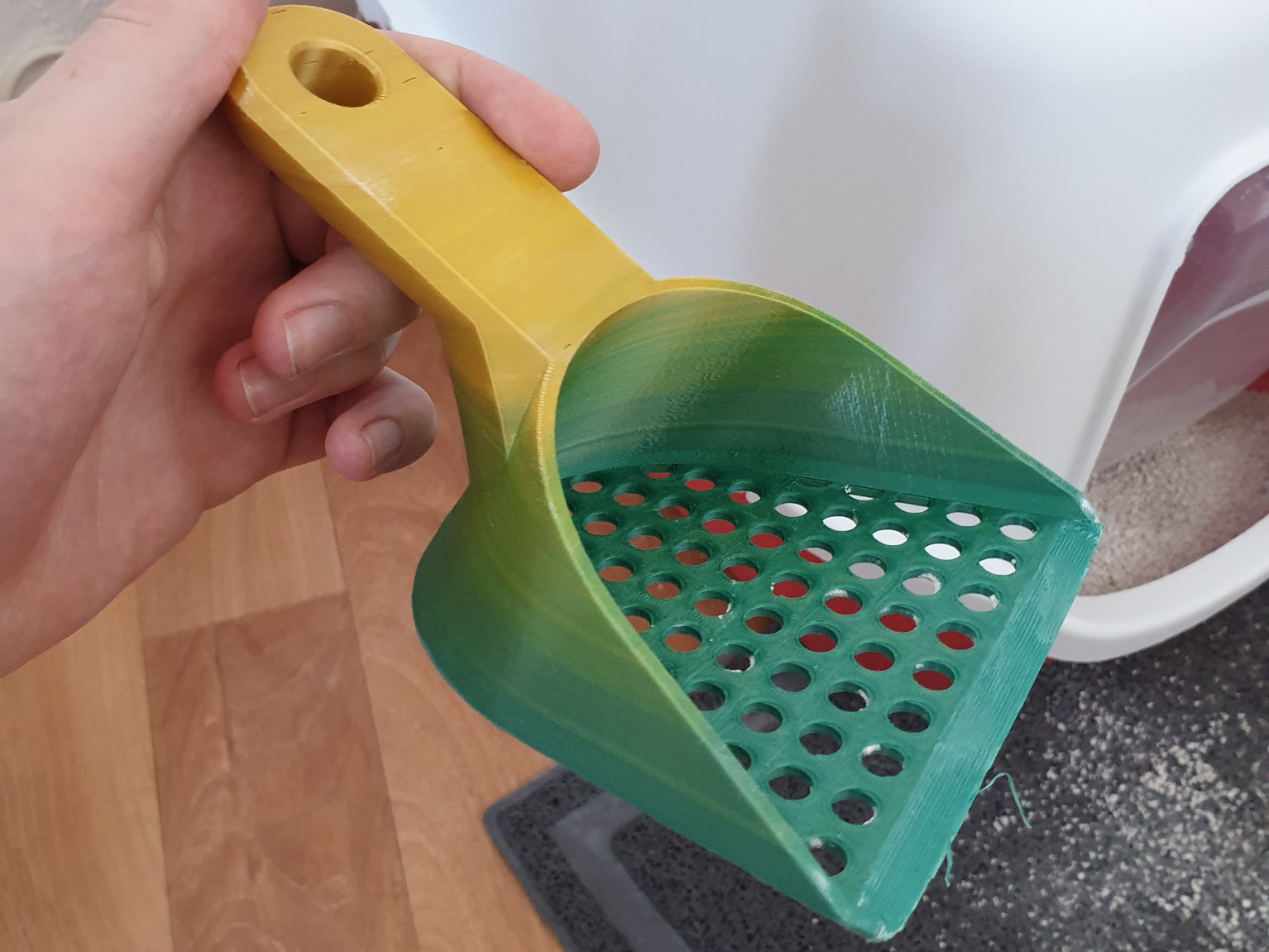 Cat litter scoop - easy to print