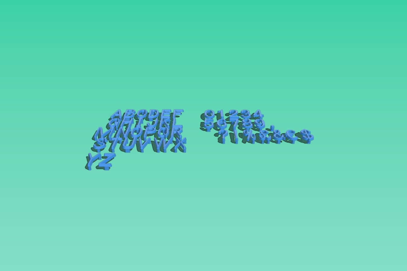 Individual Alphanumeric & Special Characters for Letter Board