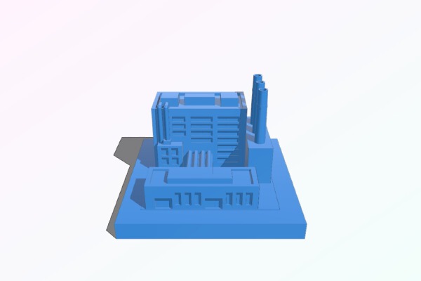 GreebleCity: Factory | 3d print model
