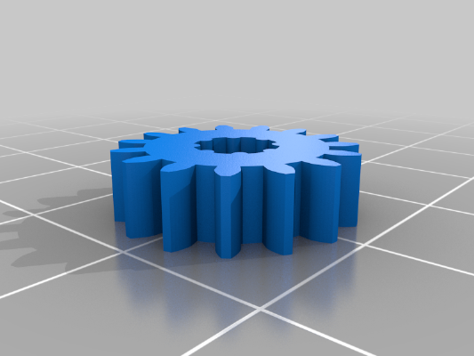 M27 model : worm & worm wheel | 3d print model