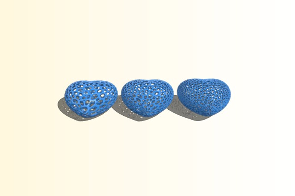 Voronoi Heart | 3d print model